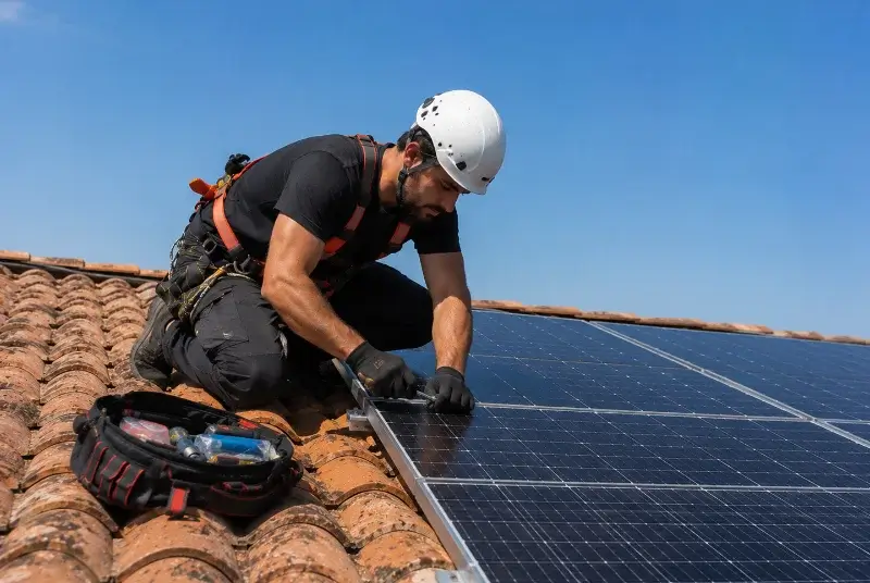 Maintenance et monitoring de panneaux solaires à Pompertuzat