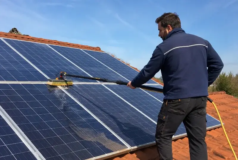 Nettoyage et entretien de panneaux solaires à Pompertuzat